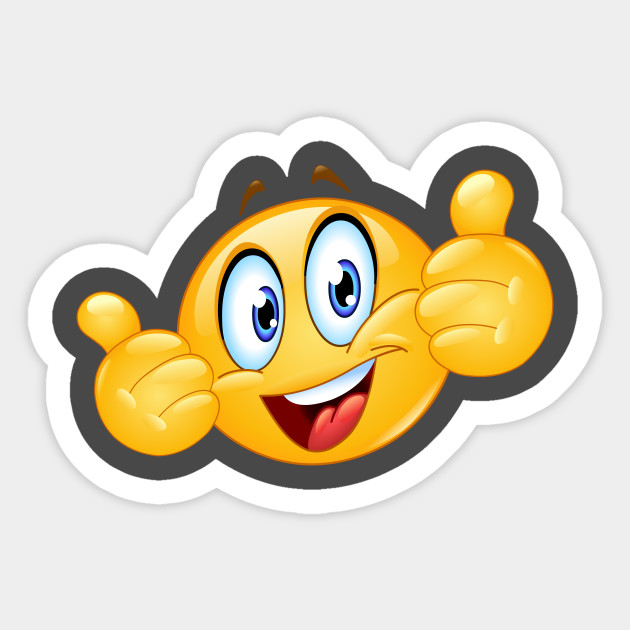  Thumbs up Emoji  Emoji  Sticker TeePublic UK